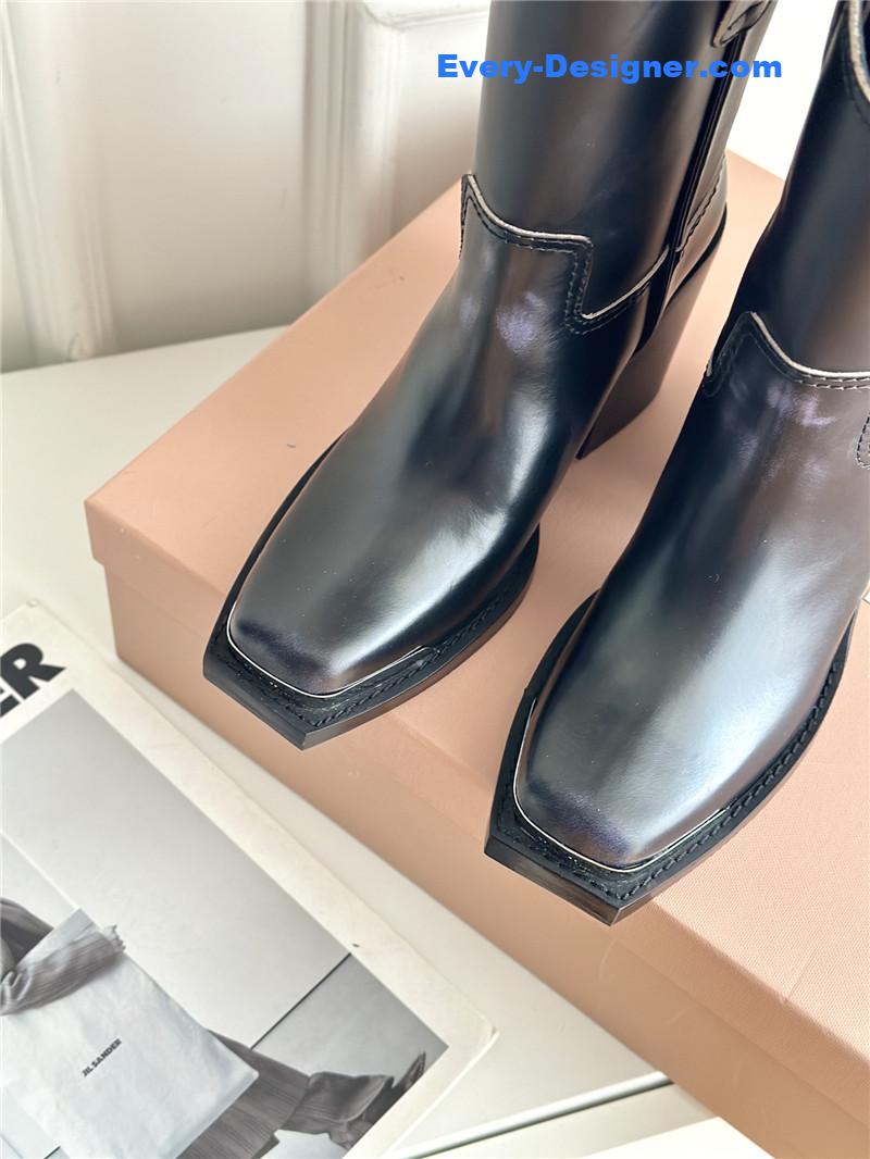 M1um1u new western cowboy boots knight boots