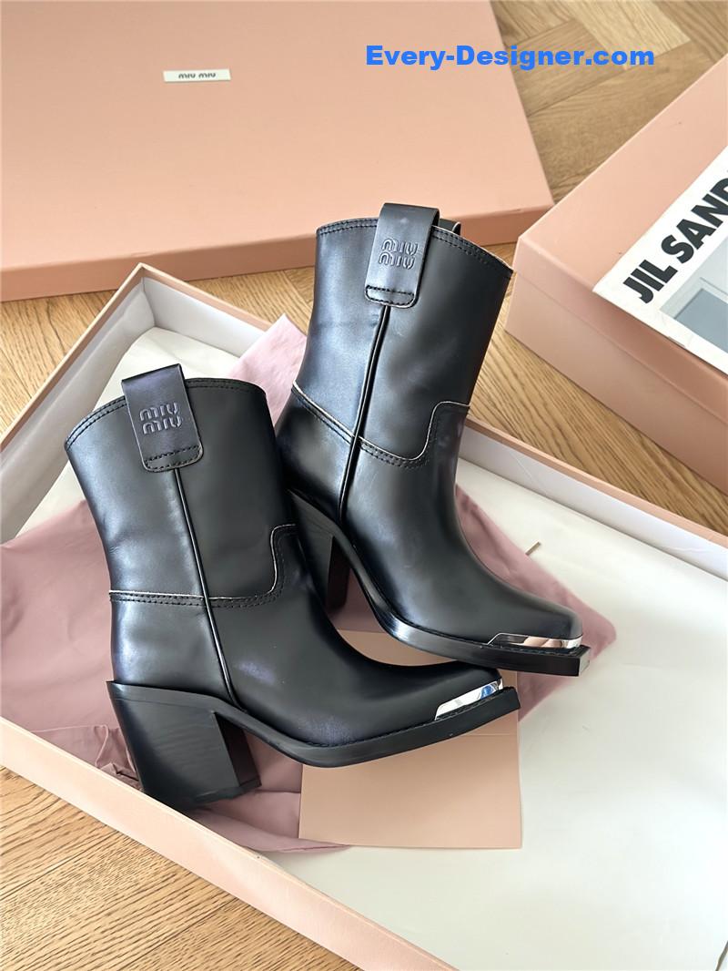 M1um1u new western cowboy boots knight boots
