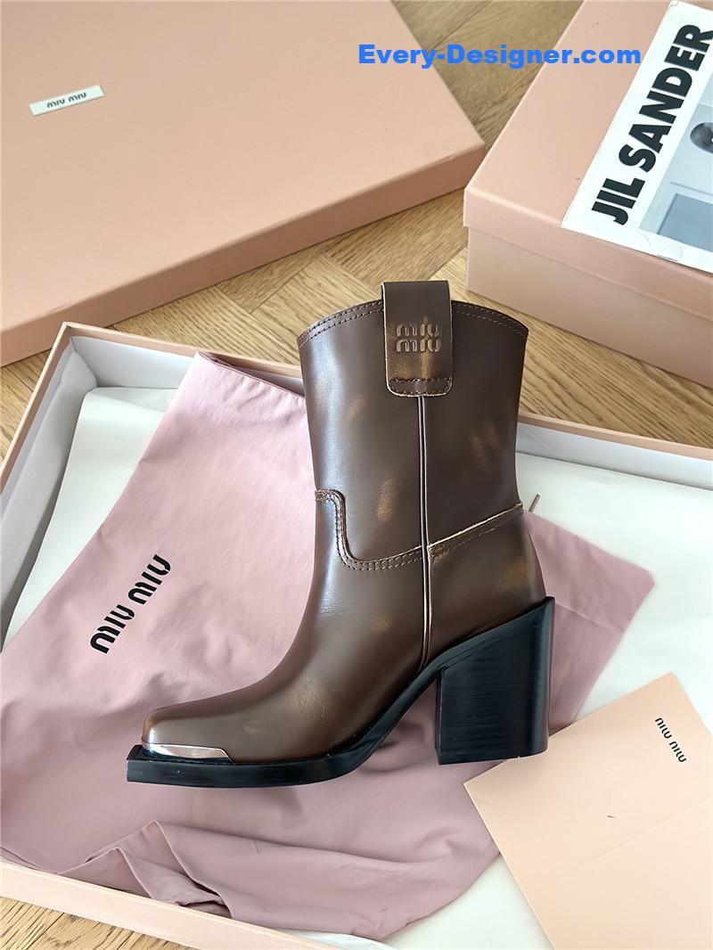 M1um1u new western cowboy boots knight boots