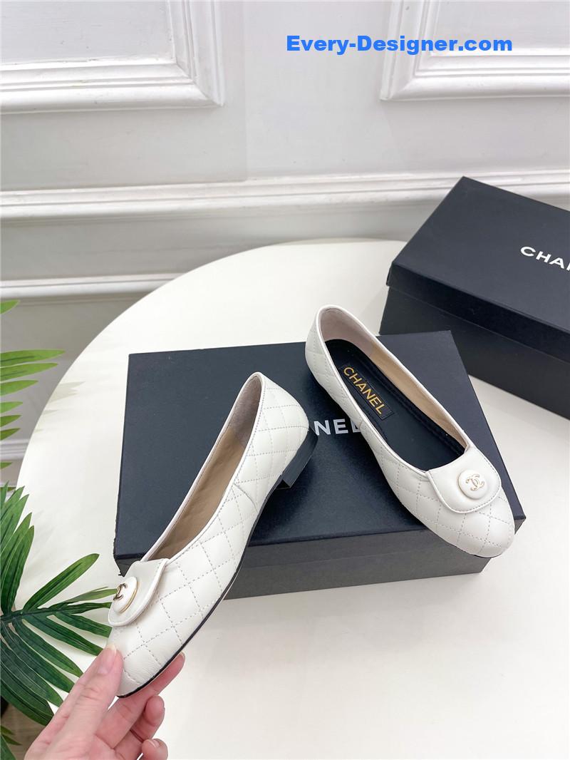 CC counter catwalk style ribbed flat shoes