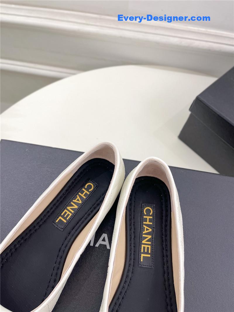 CC counter catwalk style ribbed flat shoes