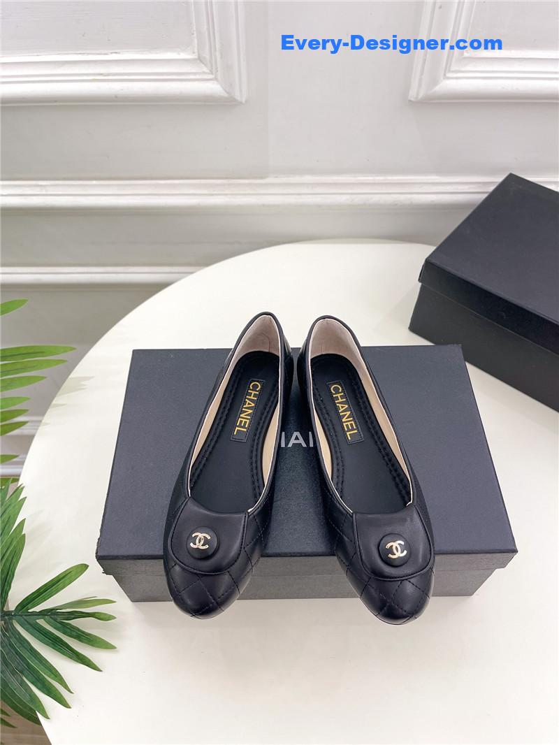 CC counter catwalk style ribbed flat shoes
