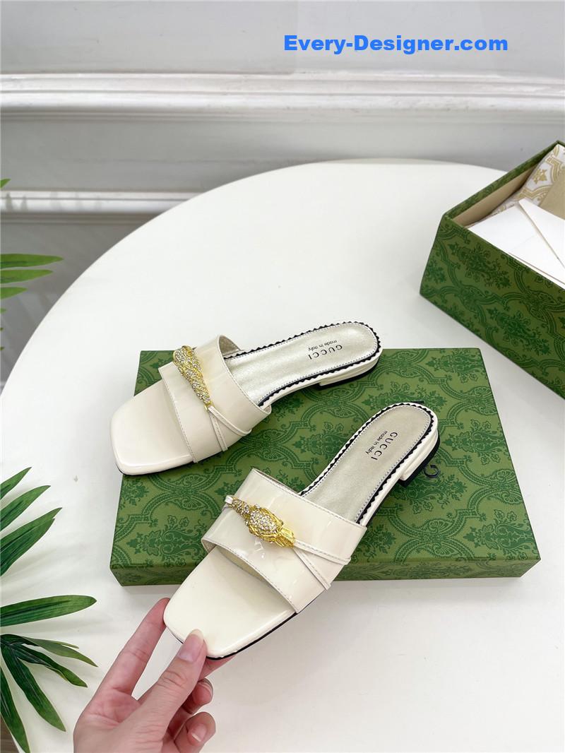 Gvc*1 new metal snake head slippers