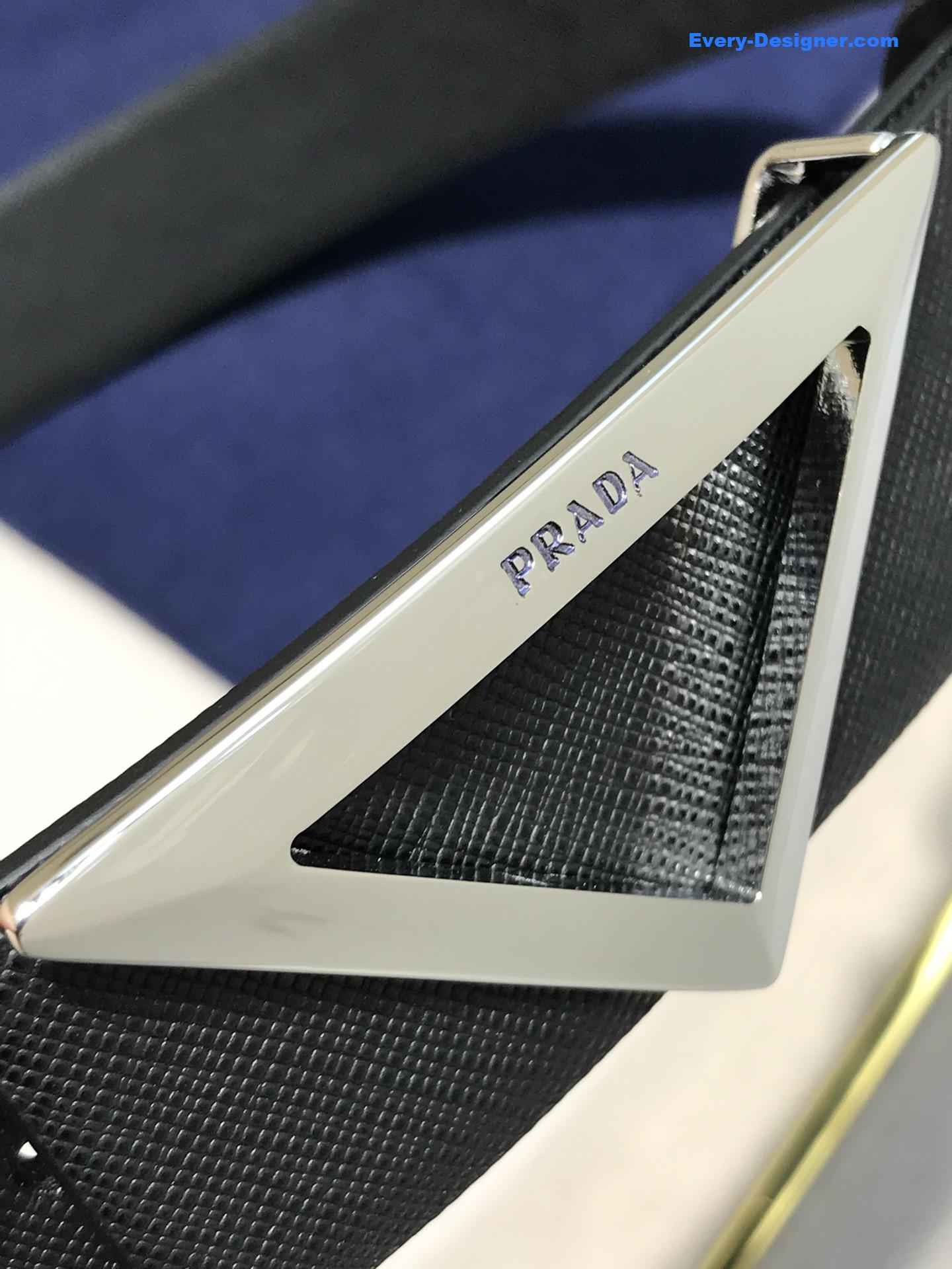 Pra*a saffiano leather belt