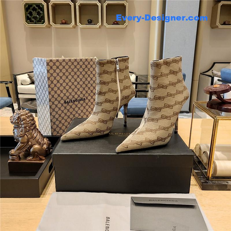 Ba1en*iaga pointed toe stiletto boots