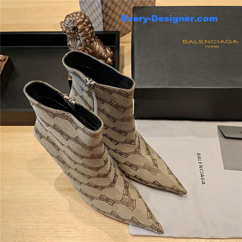 Ba1en*iaga pointed toe stiletto boots