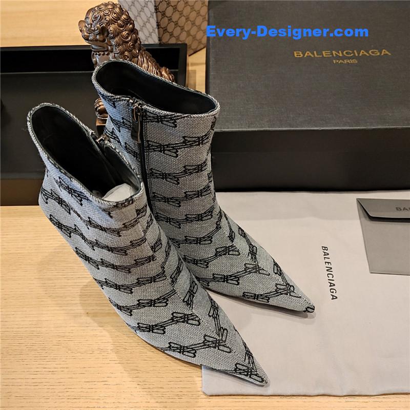 Ba1en*iaga pointed toe stiletto boots