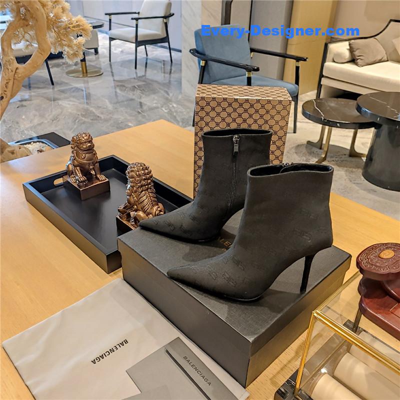 Ba1en*iaga pointed toe stiletto boots