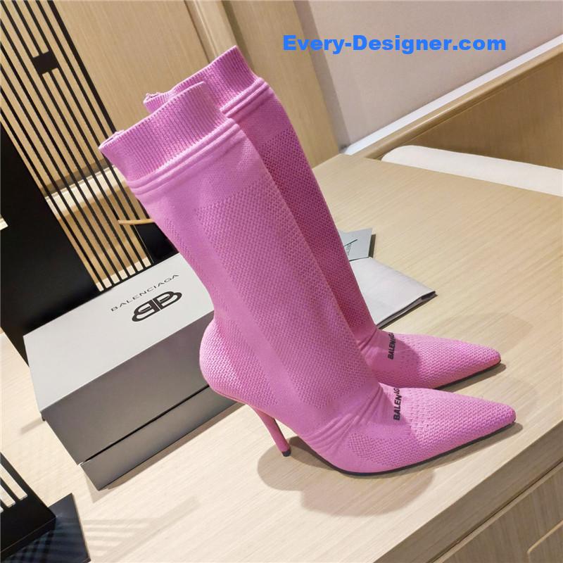 Ba1en*iaga high heel sock boots