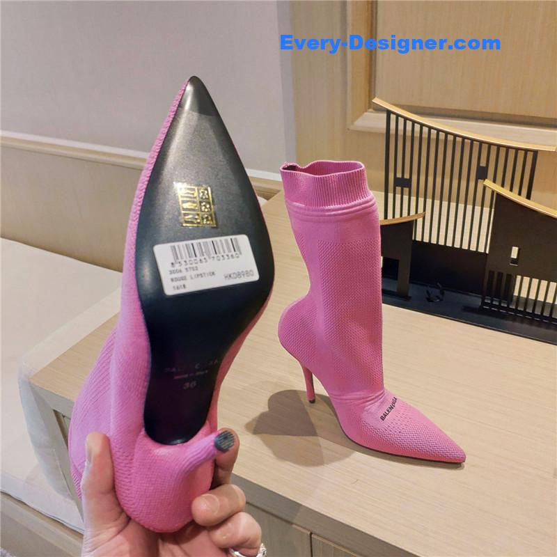 Ba1en*iaga high heel sock boots
