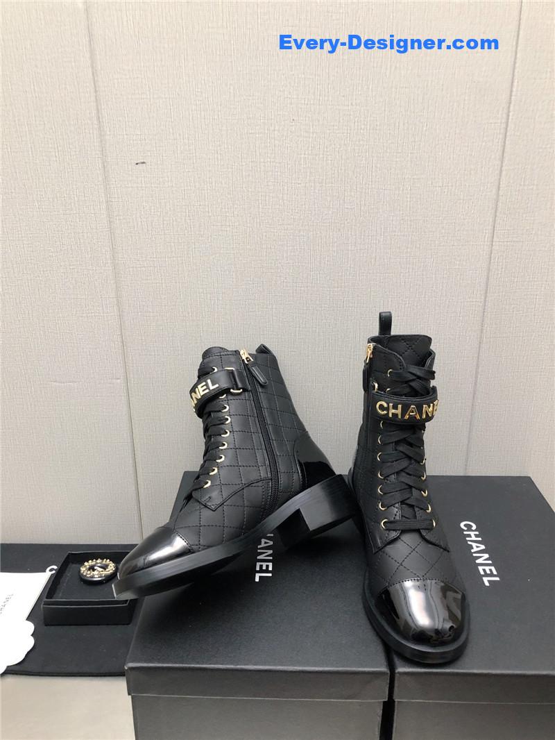 CC leather outsole martin boots