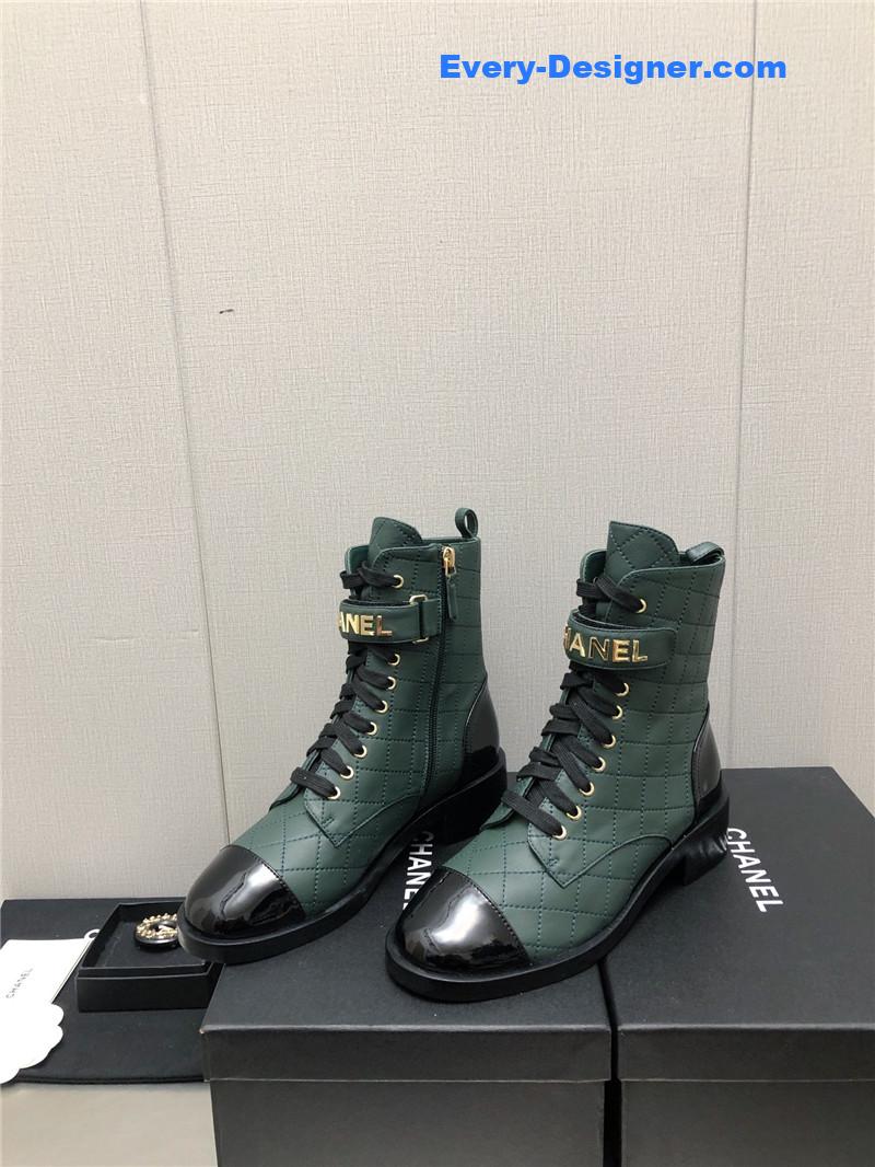 CC leather outsole martin boots