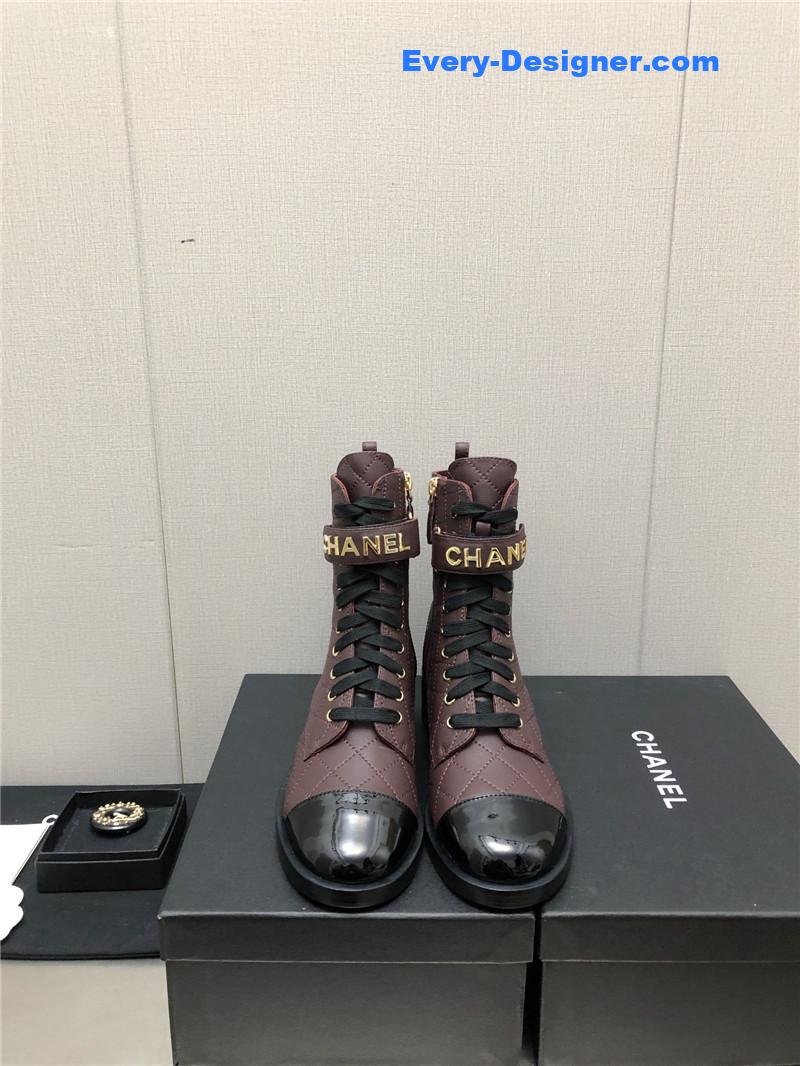 CC leather outsole martin boots
