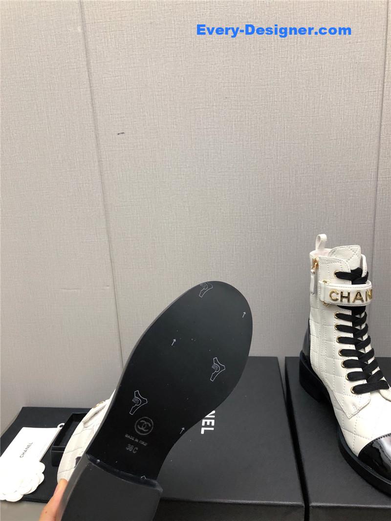 CC leather outsole martin boots