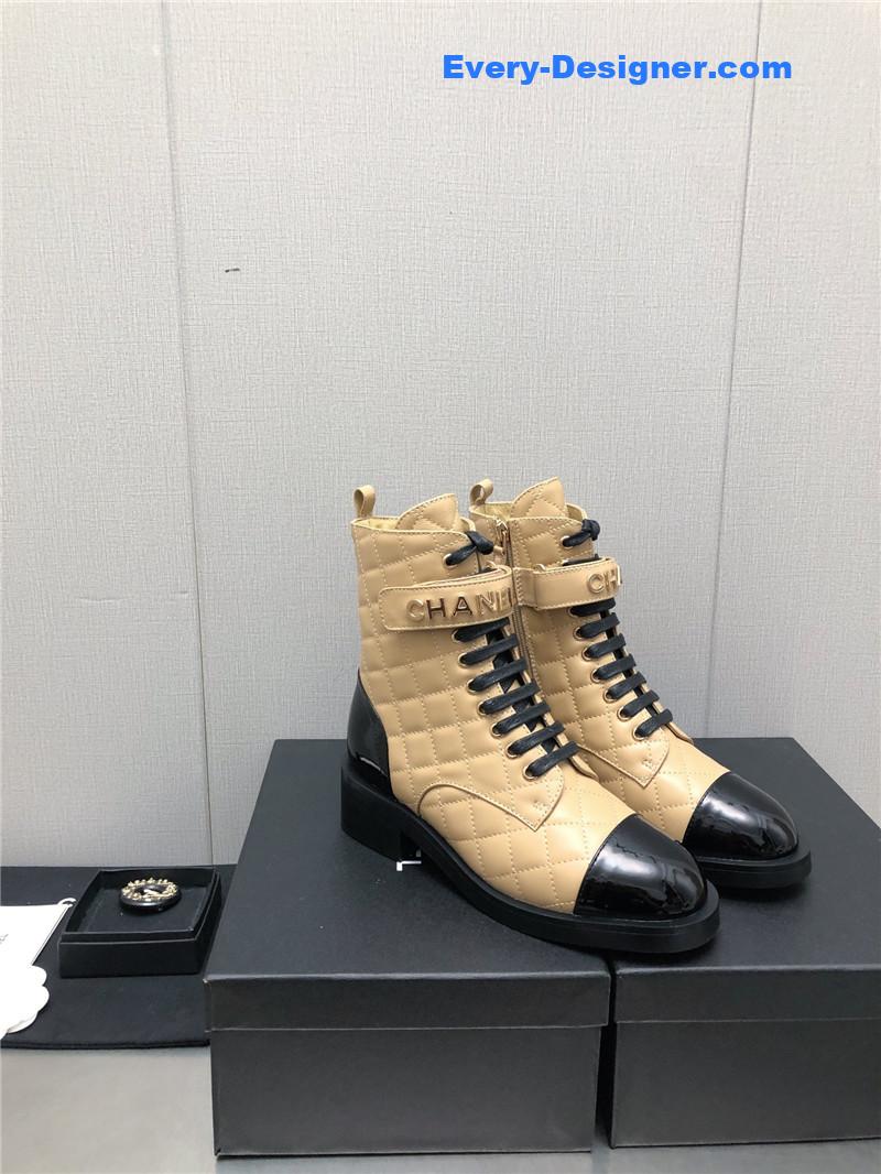 CC leather outsole martin boots