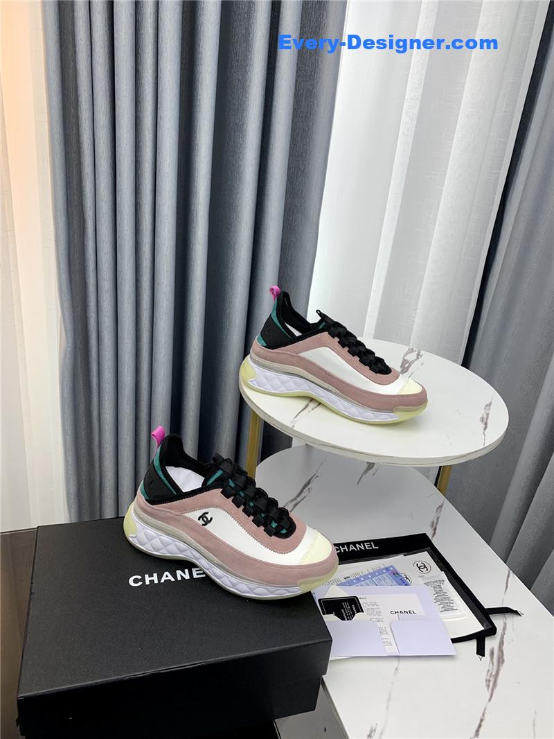 Ch**el new color matching casual sneakers