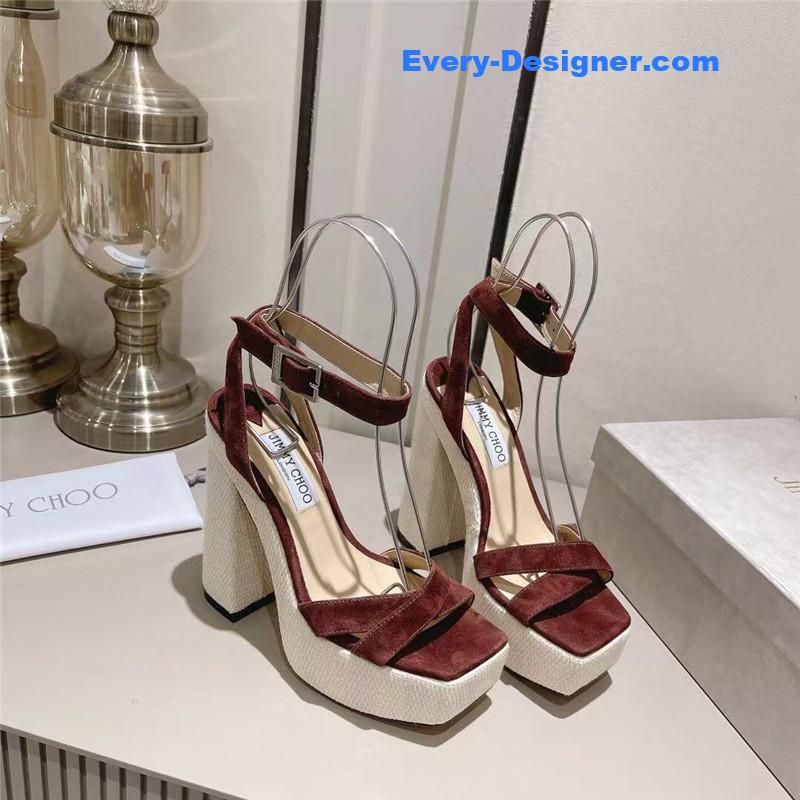 J1m*y Ch00 fashion heel sandals