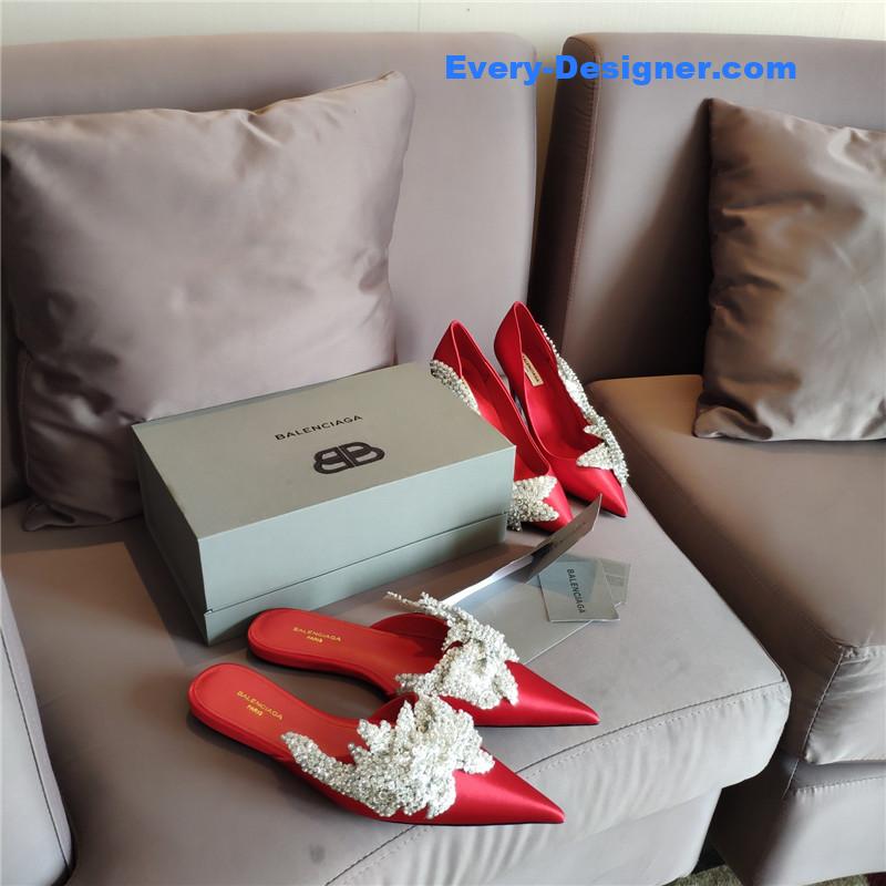 Ba1en*iaga pointed toe sandals