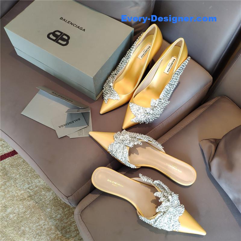 Ba1en*iaga pointed toe sandals