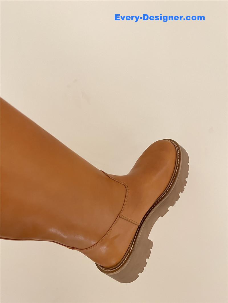 Ce1i*e autumn and winter new thick-soled tall knight boots
