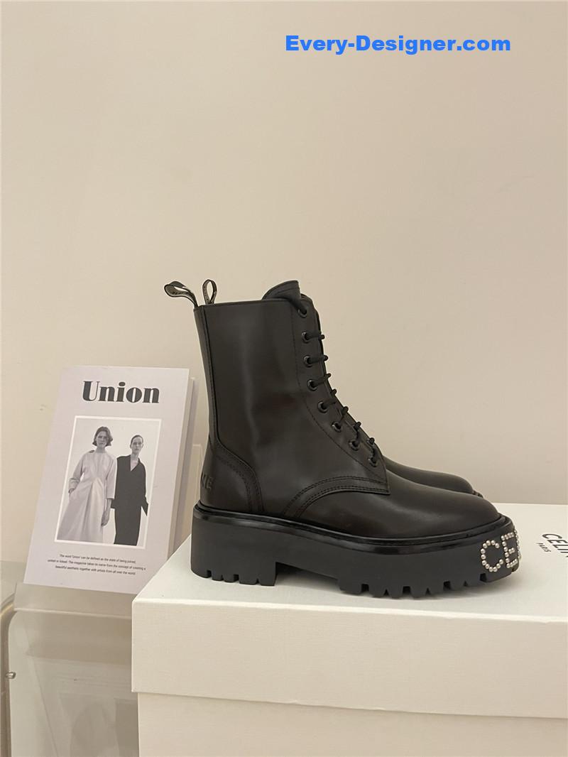 Ce1i*e new lace up cool and handsome martin boots