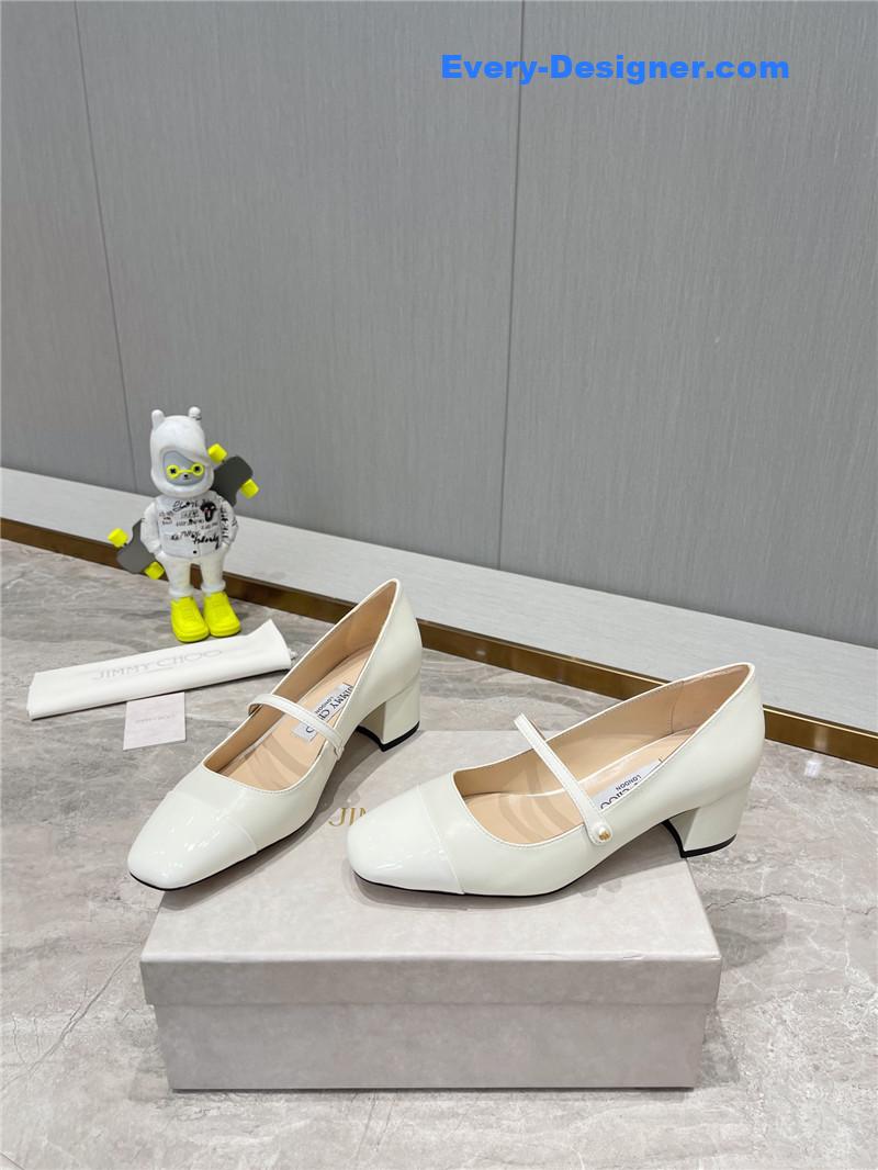 J1m*y Ch00 classic square toe ballerinas