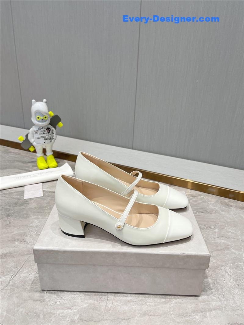 J1m*y Ch00 classic square toe ballerinas