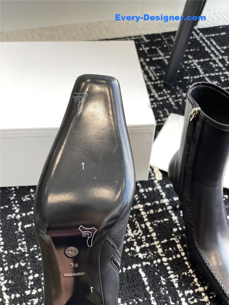 New square toe stiletto boots