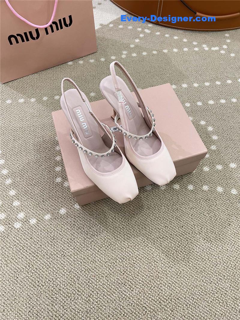M1um1u new open heel ballet high heels