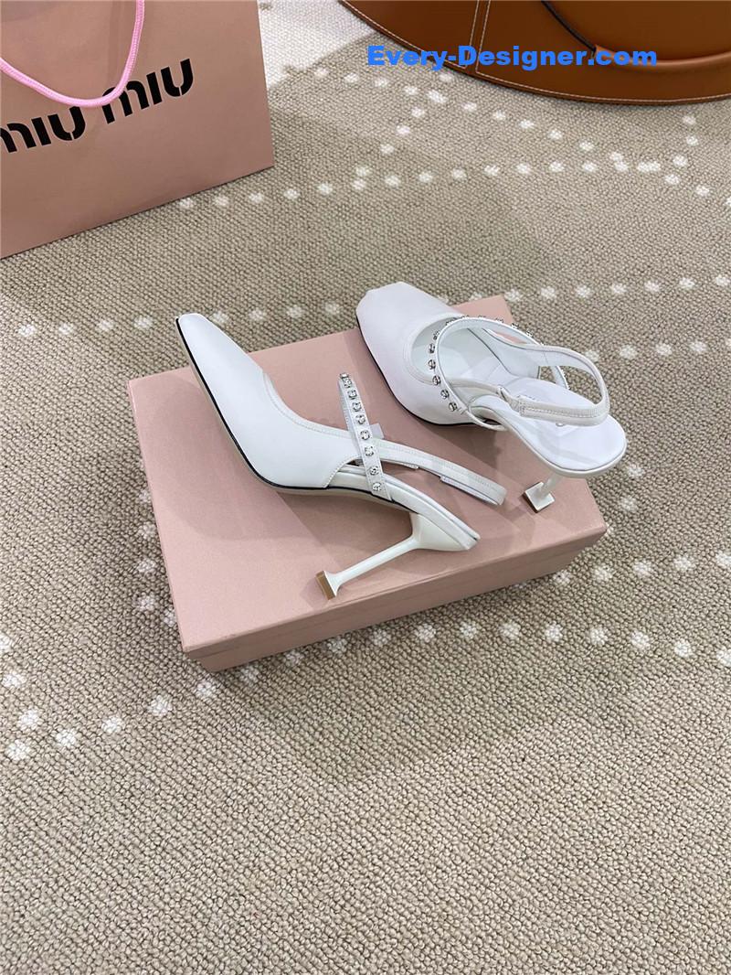 M1um1u new open heel ballet high heels