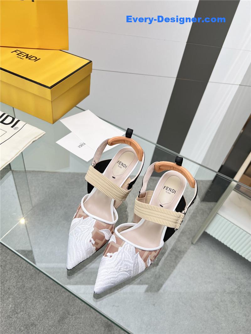 F**di slingback hummingbird pumps