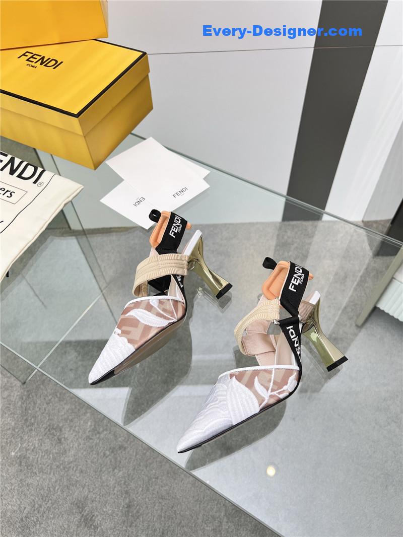 F**di slingback hummingbird pumps