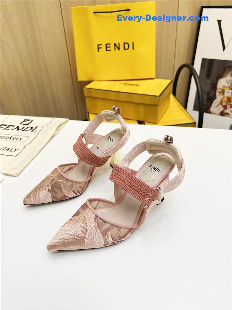 F**di slingback hummingbird pumps