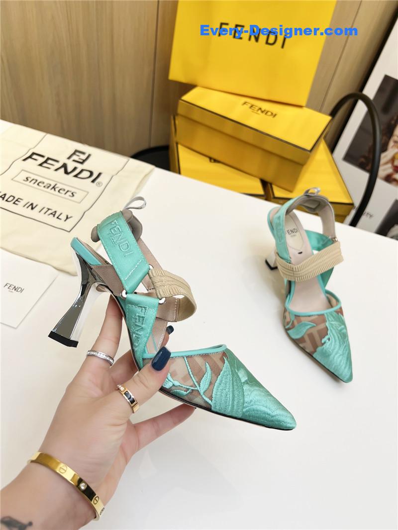 F**di slingback hummingbird pumps