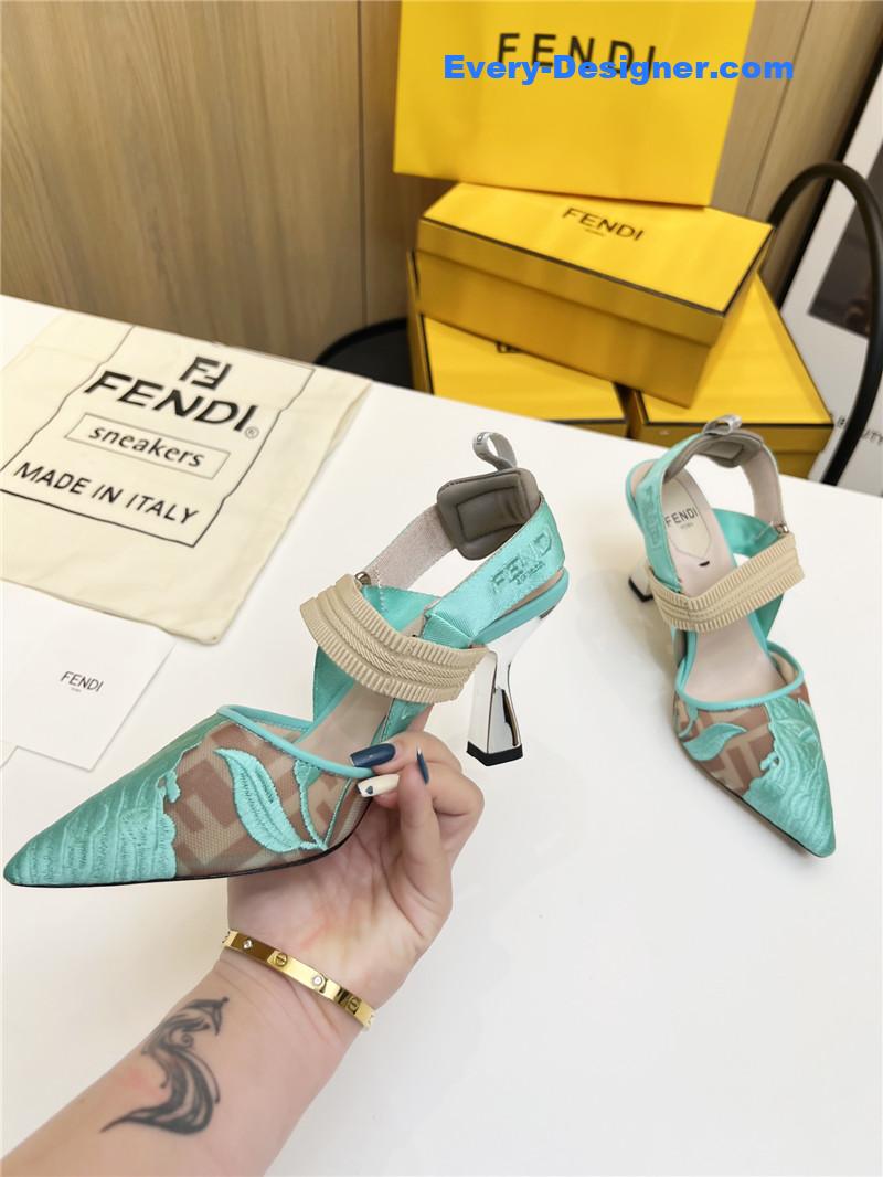 F**di slingback hummingbird pumps