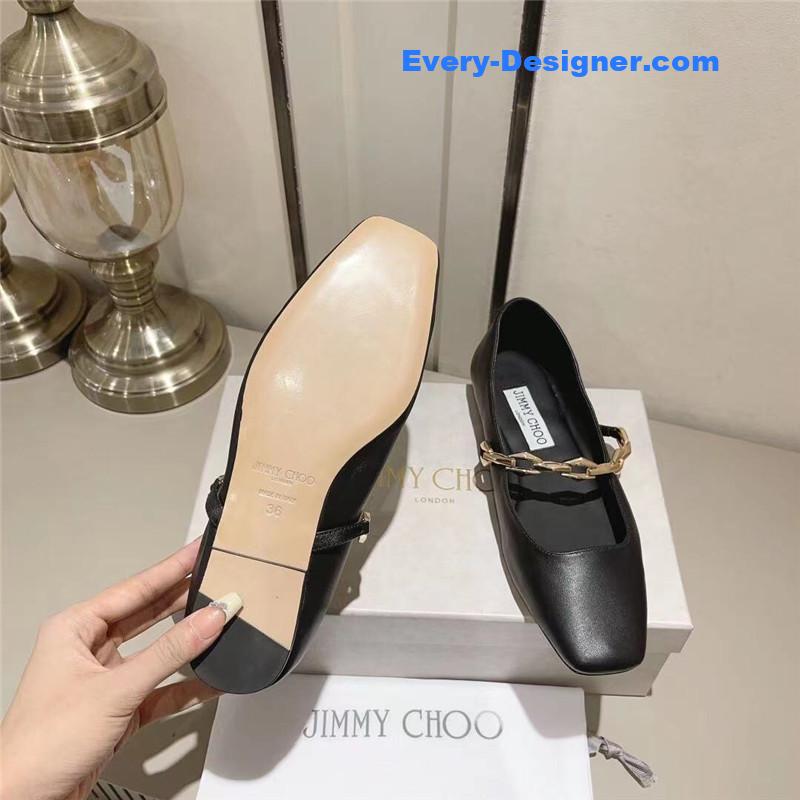 J1m*y Ch00 bow pearl ballet flats