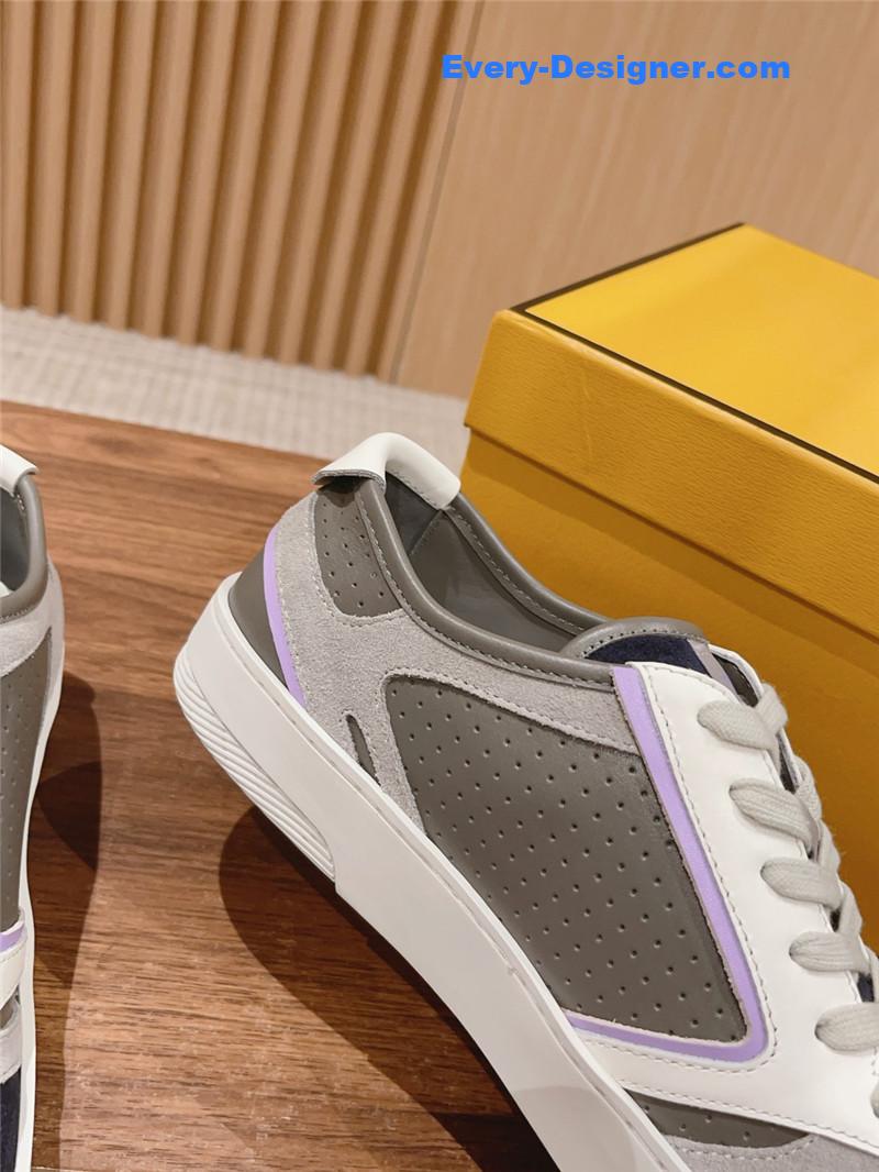F**di color block lace up sneakers