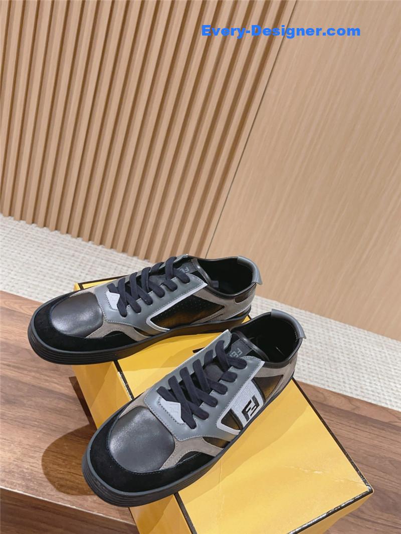 F**di color block lace up sneakers