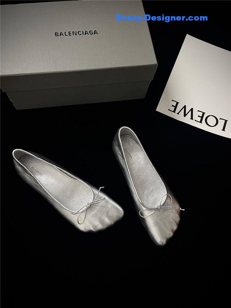 Ba1en*iaga fall/winter show toe ballerinas