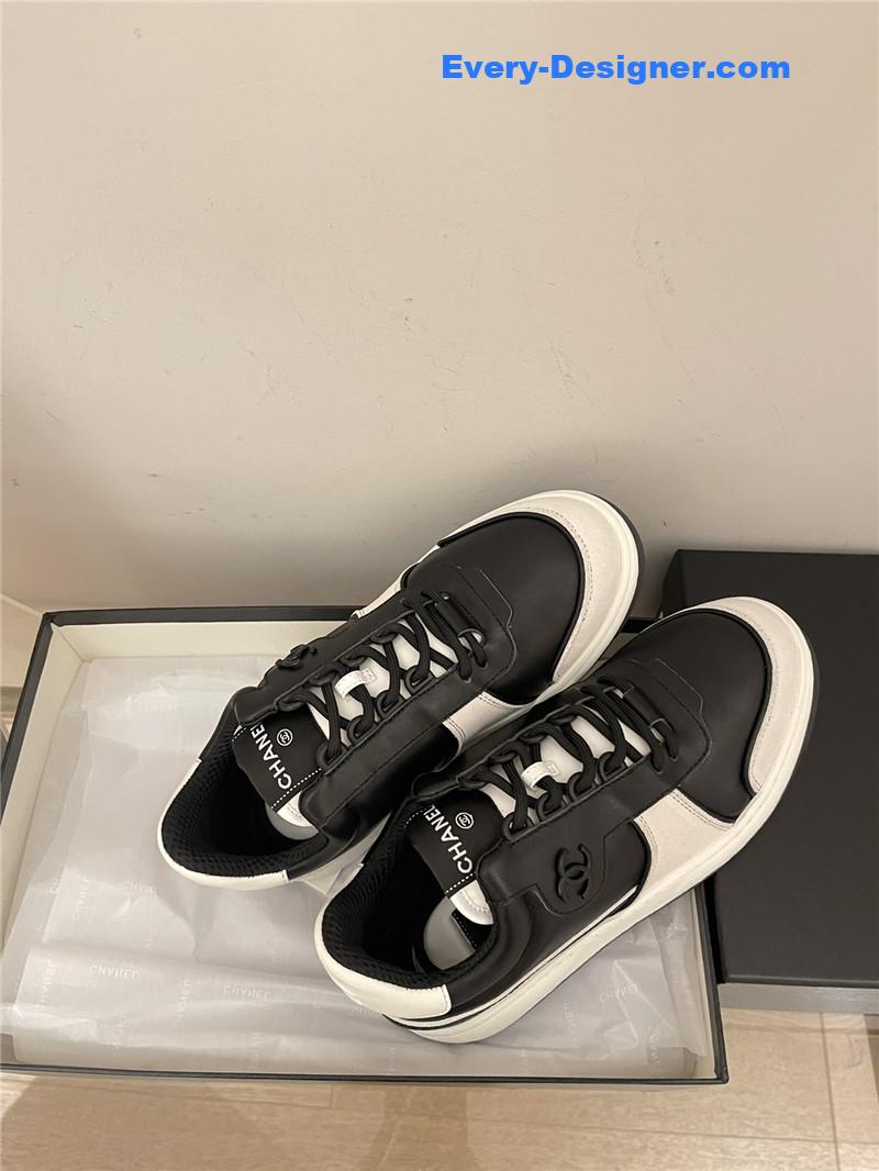 Ch**el early autumn panda color matching sneakers