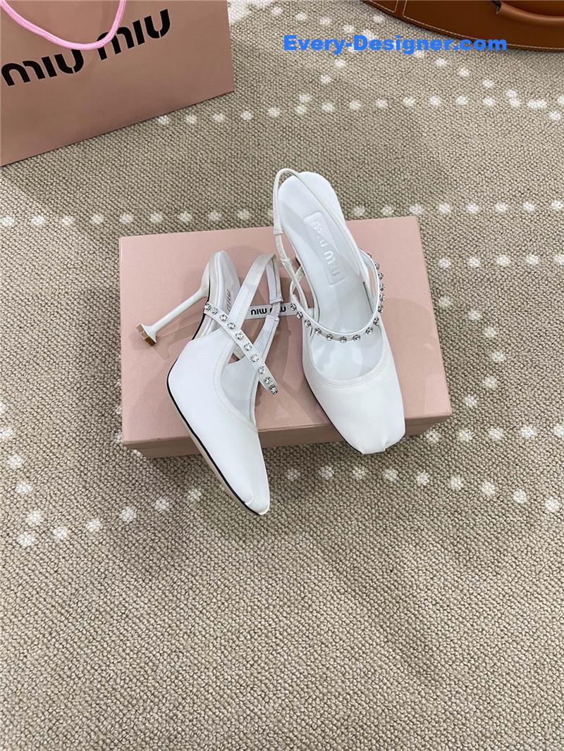 M1um1u new open heel ballet high heels