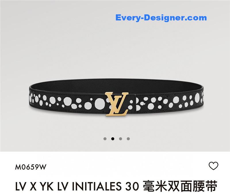 l0vis Vvtt0n lv polka dot print belt