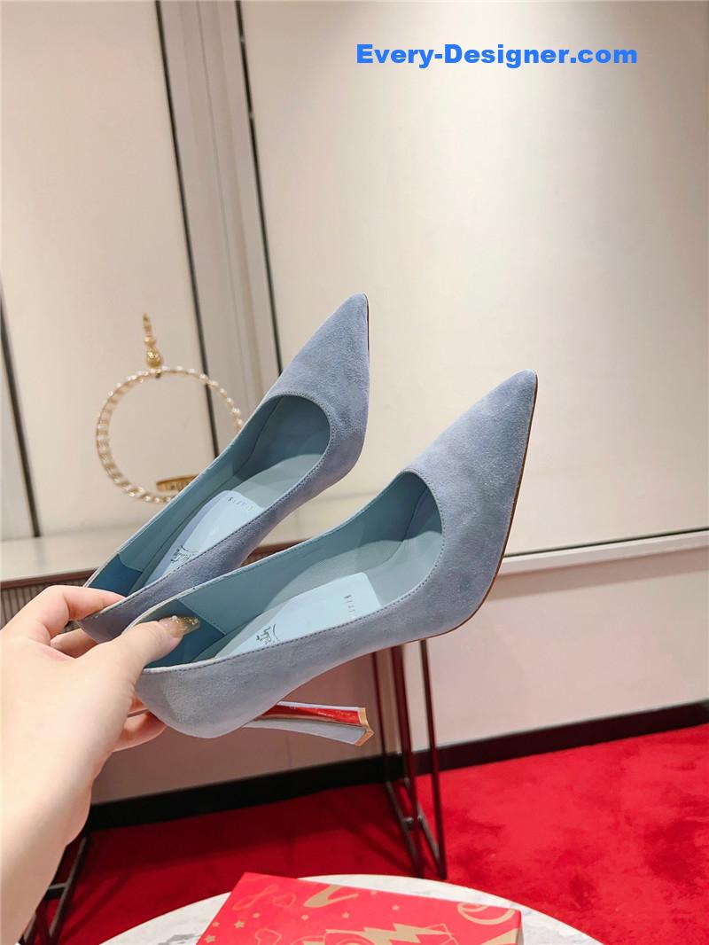 Chr1st1an louboutin banana heel pumps
