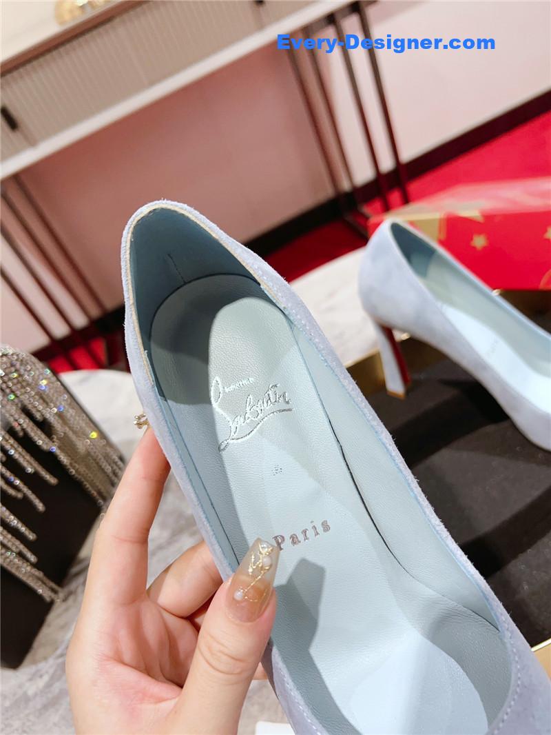 Chr1st1an louboutin banana heel pumps