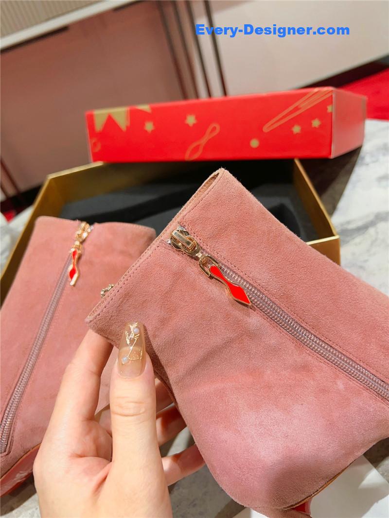 Chr1st1an louboutin banana heel boots