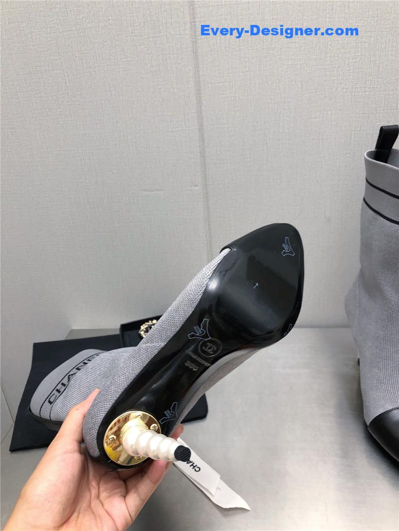 cc D1am0nd double c buckle stiletto boots