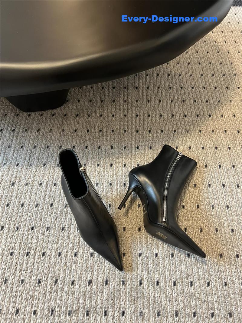Ba1en*iaga pointed toe zip boots