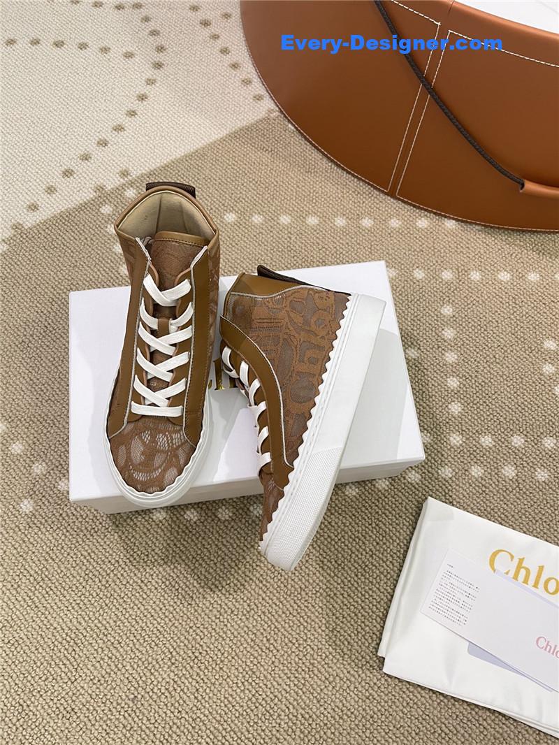 Chloe Classic Petal Sole Summer Lace Loafers