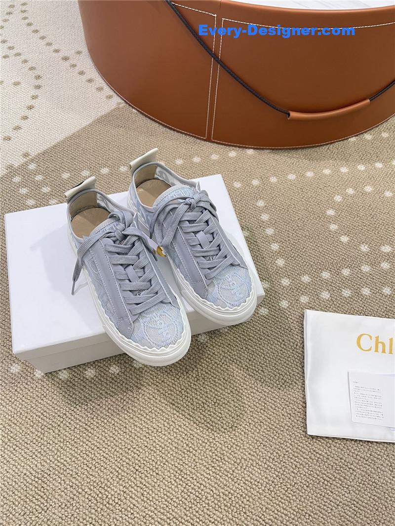 Chloe Classic Petal Sole Summer Lace Loafers