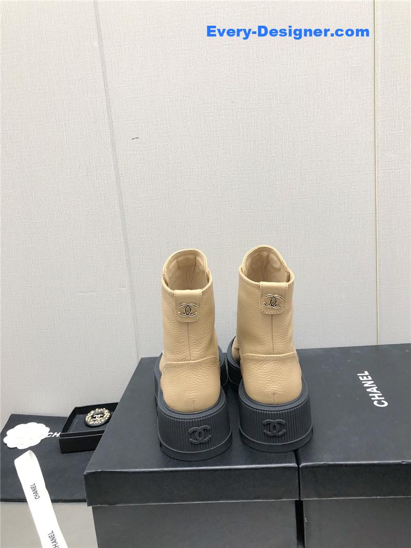 CC C buckle platform Martin ankle boots